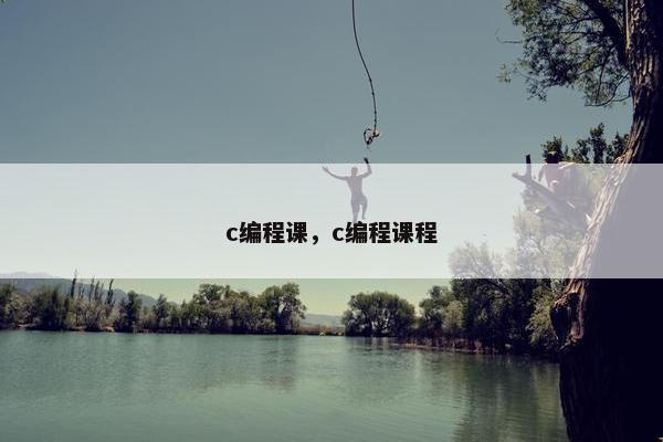 c编程课，c编程课程