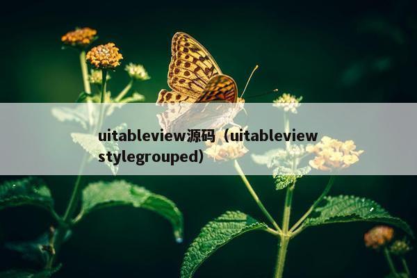 uitableview源码（uitableviewstylegrouped）