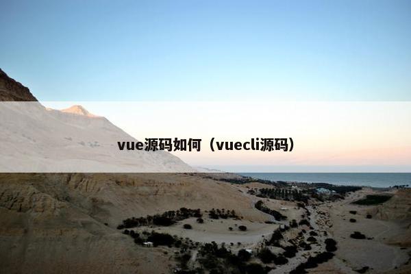 vue源码如何（vuecli源码）