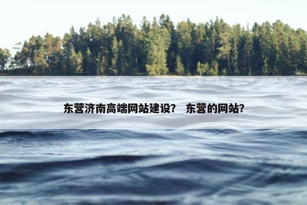 东营济南高端网站建设？ 东营的网站？