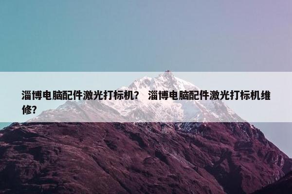 淄博电脑配件激光打标机？ 淄博电脑配件激光打标机维修？