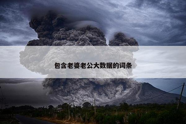 包含老婆老公大数据的词条