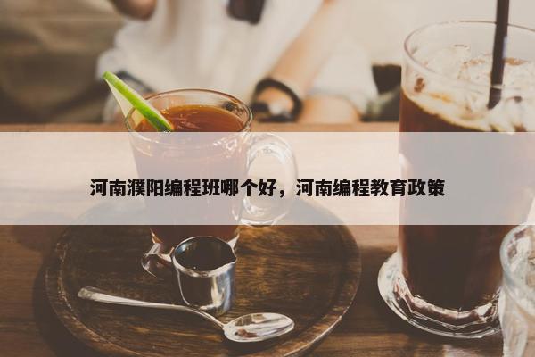 河南濮阳编程班哪个好，河南编程教育政策