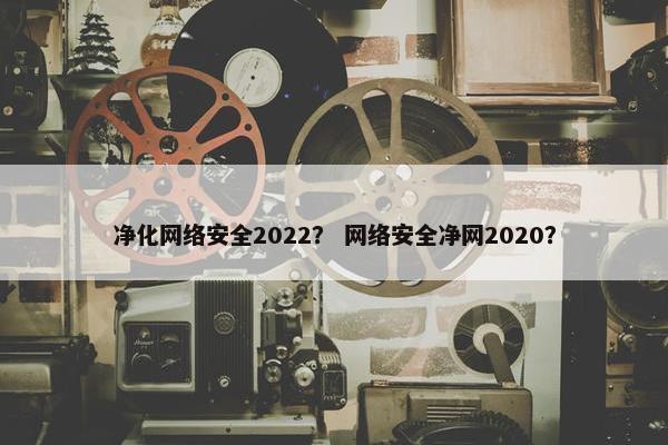 净化网络安全2022？ 网络安全净网2020？