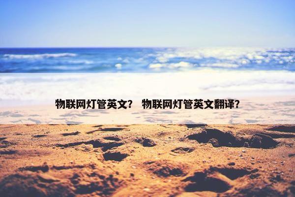 物联网灯管英文？ 物联网灯管英文翻译？