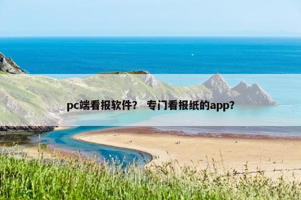 pc端看报软件？ 专门看报纸的app？