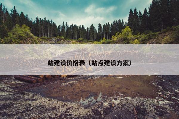 站建设价格表（站点建设方案）