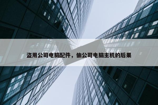 盗用公司电脑配件，偷公司电脑主机的后果