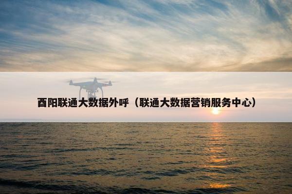 酉阳联通大数据外呼（联通大数据营销服务中心）