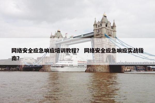 网络安全应急响应培训教程？ 网络安全应急响应实战指南？