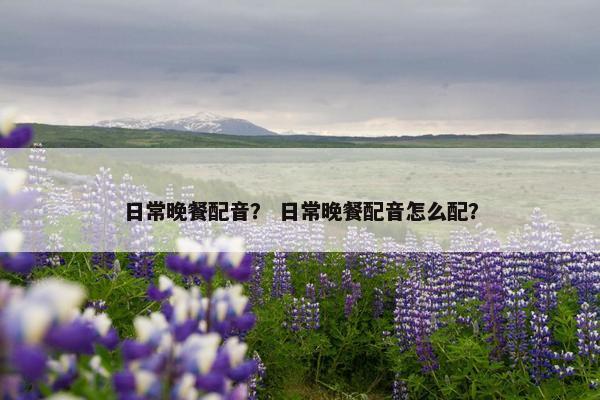 日常晚餐配音？ 日常晚餐配音怎么配？