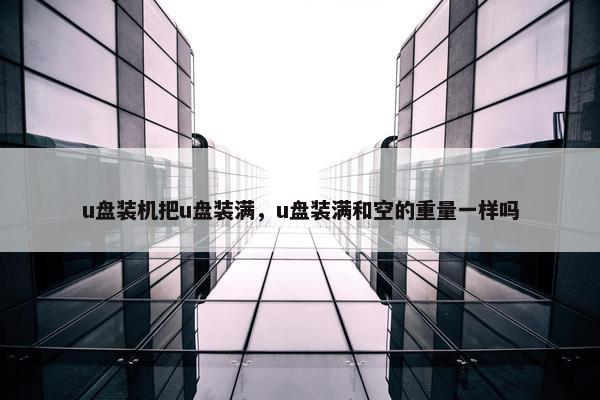 u盘装机把u盘装满，u盘装满和空的重量一样吗