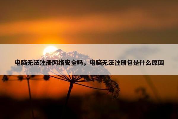 电脑无法注册网络安全吗，电脑无法注册包是什么原因