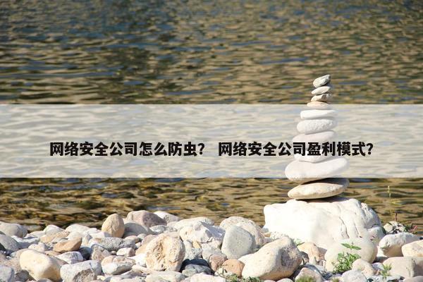 网络安全公司怎么防虫？ 网络安全公司盈利模式？