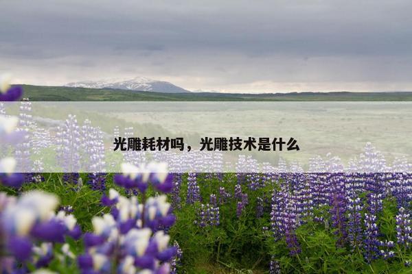 光雕耗材吗，光雕技术是什么