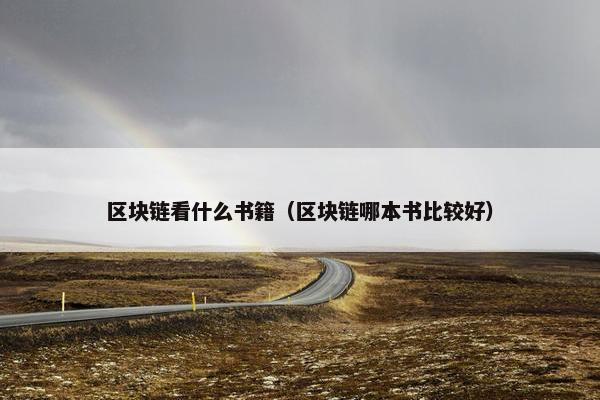 区块链看什么书籍（区块链哪本书比较好）