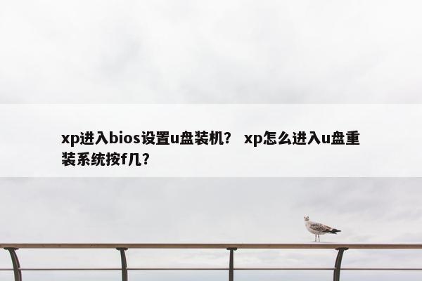 xp进入bios设置u盘装机？ xp怎么进入u盘重装系统按f几？