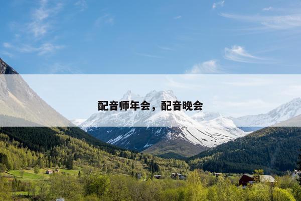 配音师年会，配音晚会