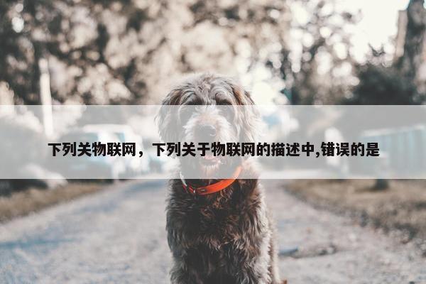 下列关物联网，下列关于物联网的描述中,错误的是