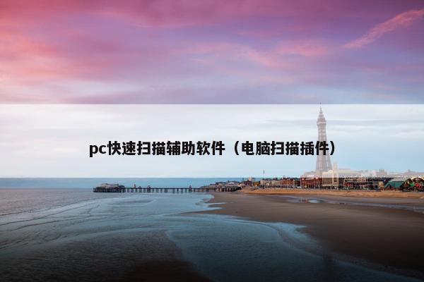 pc快速扫描辅助软件（电脑扫描插件）